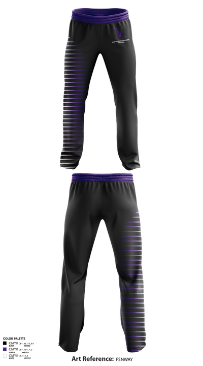 Niles North Athletics Vikings Basketball 34779783 Sweatpants - 2