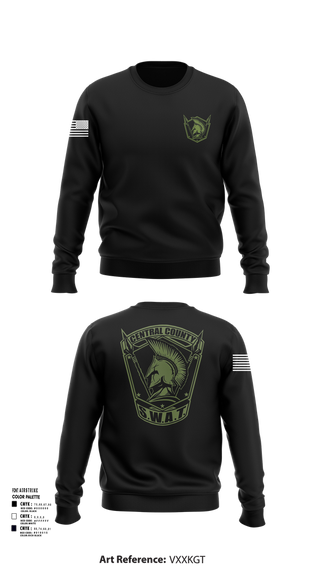 Crew Neck Sweatshirt, Central County SWAT, , Teamtime, Team time, sublimation, custom sports apparel, team uniforms, spirit wear, spiritwear, sports uniforms, custom shirts, team store, custom team store, fundraiser sports, apparel fundraiser
