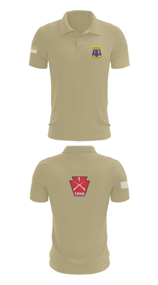 Short Sleeve Performance Polo, A co 1/109, National Guard, Teamtime, Team time, sublimation, custom sports apparel, team uniforms, spirit wear, spiritwear, sports uniforms, custom shirts, team store, custom team store, fundraiser sports, apparel fundraiser