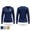 Carroll Police Department Women's Long Sleeve V-neck Shirt - 1