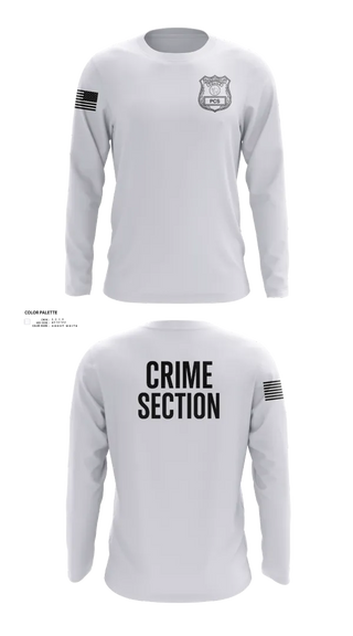 Long Sleeve Performance Shirt, 5th PCT Crime Section, , Teamtime, Team time, sublimation, custom sports apparel, team uniforms, spirit wear, spiritwear, sports uniforms, custom shirts, team store, custom team store, fundraiser sports, apparel fundraiser