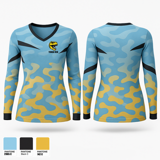 Womens Long Sleeve Vneck Shirt, Tokai rex, Men's Soccer, Teamtime, Team time, sublimation, custom sports apparel, team uniforms, spirit wear, spiritwear, sports uniforms, custom shirts, team store, custom team store, fundraiser sports, apparel fundraiser