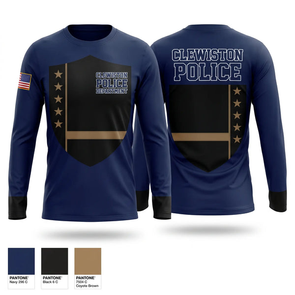 Long Sleeve Performance Shirt, Clewiston Police Department, Police, Teamtime, Team time, sublimation, custom sports apparel, team uniforms, spirit wear, spiritwear, sports uniforms, custom shirts, team store, custom team store, fundraiser sports, apparel fundraiser