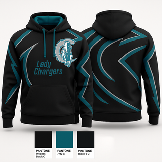 Hoodie, Lady Chargers, Women's Basketball, Teamtime, Team time, sublimation, custom sports apparel, team uniforms, spirit wear, spiritwear, sports uniforms, custom shirts, team store, custom team store, fundraiser sports, apparel fundraiser