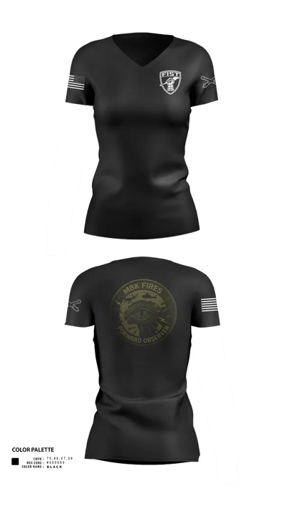 1-200 Women's Short Sleeve V-neck Shirt - 21