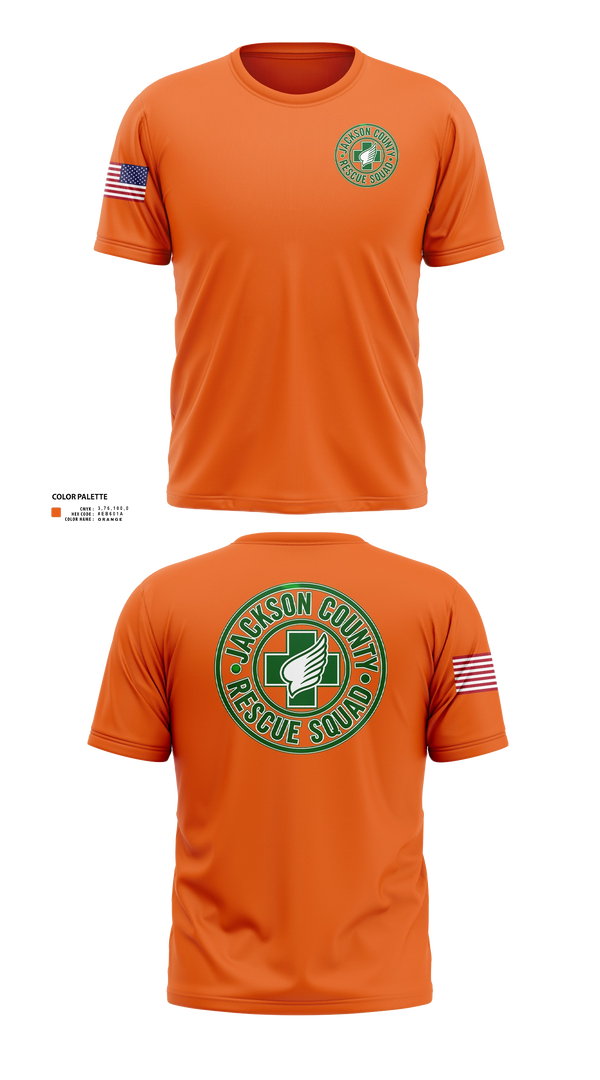 Jackson County Rescue Squad Old School Cotton Feel Shirt - 21