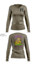 USS Jefferson City SSN-759 Reactor Labratory 41152716 Women's Long Sleeve V-neck Shirt - 41