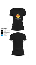 130th FAB Target Acquisition Platoon 22737787 Women's Short Sleeve V-neck Shirt - 23