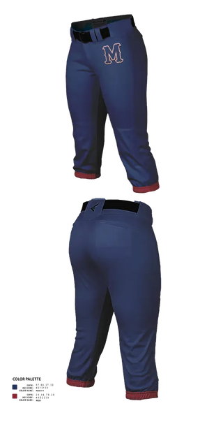 Softball Pants, Madison Academic High School Softball, Softball, Teamtime, Team time, sublimation, custom sports apparel, team uniforms, spirit wear, spiritwear, sports uniforms, custom shirts, team store, custom team store, fundraiser sports, apparel fundraiser