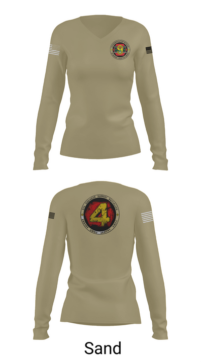 9th Engineer Support Battalion 95542880 Women's Long Sleeve V-neck Shirt - 97