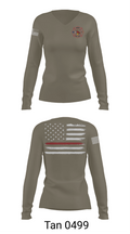 Amarillo Fire Department 46109960 Women's Long Sleeve V-neck Shirt - 77