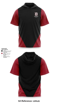 DeKalb Barons Baseball 24379984 Short Sleeve Performance Shirt with hood - 1