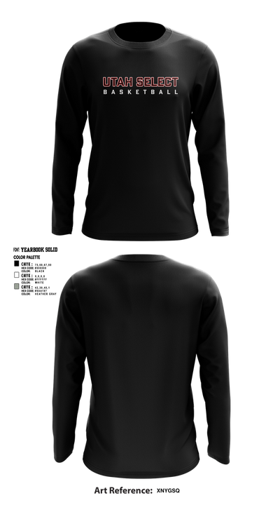 Utah Select Basketball 19223237 Long Sleeve Performance Shirt 4