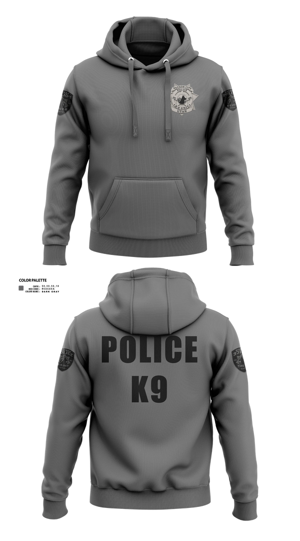 Hoodie, K9, Police, Teamtime, Team time, sublimation, custom sports apparel, team uniforms, spirit wear, spiritwear, sports uniforms, custom shirts, team store, custom team store, fundraiser sports, apparel fundraiser