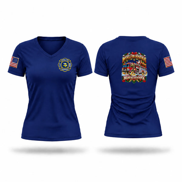 Womens Short Sleeve Vneck Shirt, Hopewell Township Volunteer, Fire Department, Teamtime, Team time, sublimation, custom sports apparel, team uniforms, spirit wear, spiritwear, sports uniforms, custom shirts, team store, custom team store, fundraiser sports, apparel fundraiser
