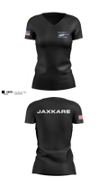 JaxKare Women's Short Sleeve V-neck Shirt - 3