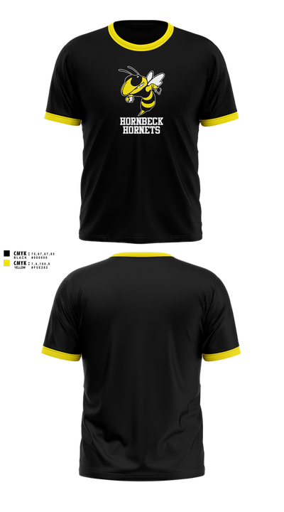 Hornbeck Lady Hornets 8637101 Short Sleeve Performance Shirt - 6