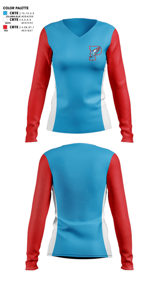 Womens Long Sleeve Vneck Shirt, Piute High School Track & Field, Track & Field, Teamtime, Team time, sublimation, custom sports apparel, team uniforms, spirit wear, spiritwear, sports uniforms, custom shirts, team store, custom team store, fundraiser sports, apparel fundraiser