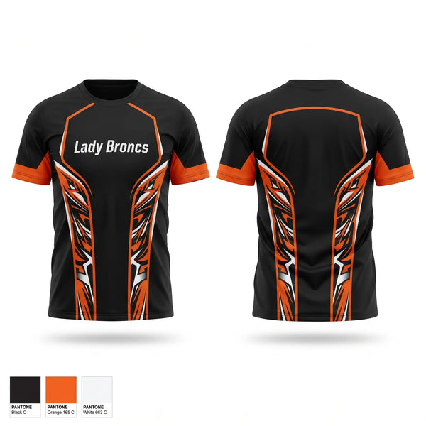 Short Sleeve Performance Shirt, Lady Broncs, Women's Basketball, Teamtime, Team time, sublimation, custom sports apparel, team uniforms, spirit wear, spiritwear, sports uniforms, custom shirts, team store, custom team store, fundraiser sports, apparel fundraiser