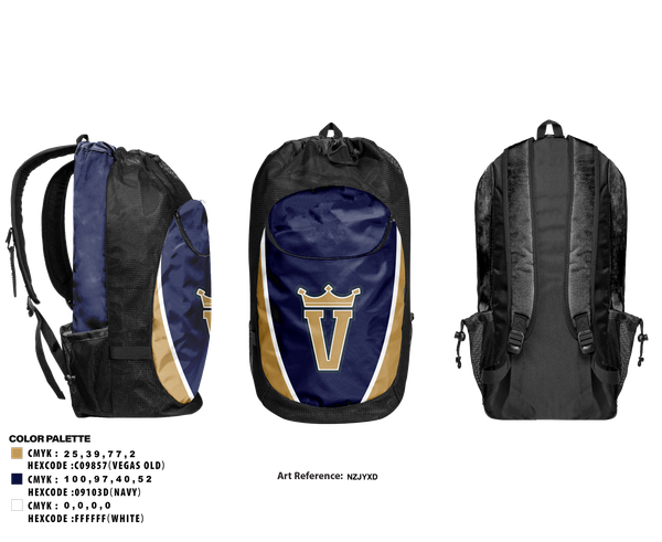 Gear Bag, Valley Kings, Baseball, Teamtime, Team time, sublimation, custom sports apparel, team uniforms, spirit wear, spiritwear, sports uniforms, custom shirts, team store, custom team store, fundraiser sports, apparel fundraiser