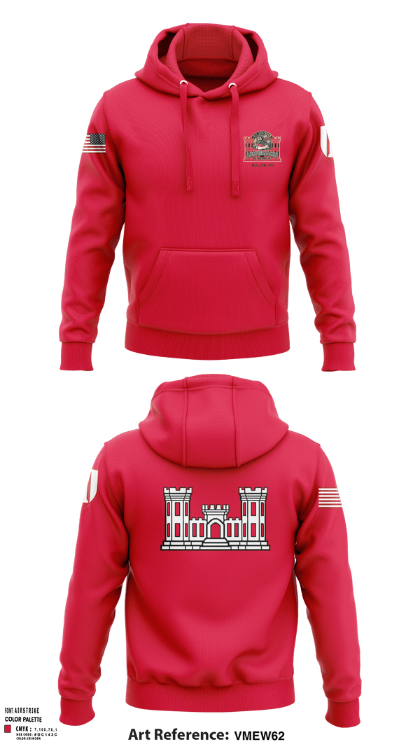 Hoodie, 612 Engineer Detachment, , Teamtime, Team time, sublimation, custom sports apparel, team uniforms, spirit wear, spiritwear, sports uniforms, custom shirts, team store, custom team store, fundraiser sports, apparel fundraiser