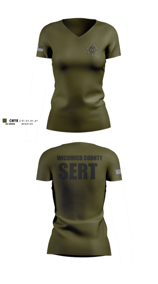 Womens Short Sleeve Vneck Shirt, Sheriff’s Emergency Response Team (SERT), Police, Teamtime, Team time, sublimation, custom sports apparel, team uniforms, spirit wear, spiritwear, sports uniforms, custom shirts, team store, custom team store, fundraiser sports, apparel fundraiser