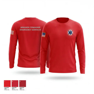 Long Sleeve Performance Shirt, Windsor Township Emergency Services, Fire Department, Teamtime, Team time, sublimation, custom sports apparel, team uniforms, spirit wear, spiritwear, sports uniforms, custom shirts, team store, custom team store, fundraiser sports, apparel fundraiser