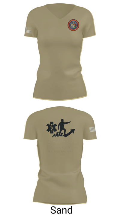Sussex County Paramedics 80974460 Women's Short Sleeve V-neck Shirt - 88