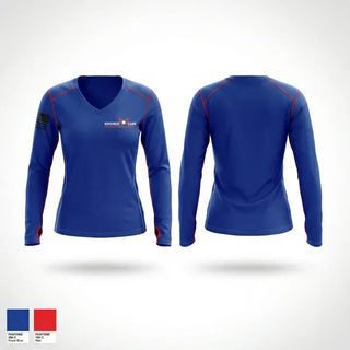 Womens Long Sleeve Vneck Shirt, Kindred Care EMS, EMS/EMT, Teamtime, Team time, sublimation, custom sports apparel, team uniforms, spirit wear, spiritwear, sports uniforms, custom shirts, team store, custom team store, fundraiser sports, apparel fundraiser