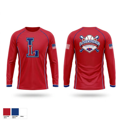Lakewood Youth Baseball Association Long Sleeve Performance Shirt 2