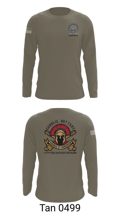Charlie BTRY 2-114th FA 81101769 Long Sleeve Performance Shirt 63
