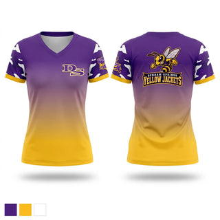 Womens Short Sleeve Vneck Shirt, Denham Springs, , Teamtime, Team time, sublimation, custom sports apparel, team uniforms, spirit wear, spiritwear, sports uniforms, custom shirts, team store, custom team store, fundraiser sports, apparel fundraiser