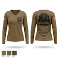 307TH Military Police Company Women's Long Sleeve V-neck Shirt - 1