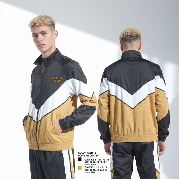 Windbreaker, Socastee Braves, Track & Field, Teamtime, Team time, sublimation, custom sports apparel, team uniforms, spirit wear, spiritwear, sports uniforms, custom shirts, team store, custom team store, fundraiser sports, apparel fundraiser