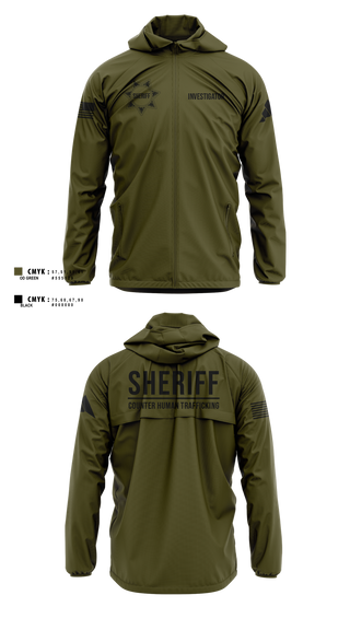 Windbreaker, Ray County Sheriff Counter Human Trafficking Task Force, Police, Teamtime, Team time, sublimation, custom sports apparel, team uniforms, spirit wear, spiritwear, sports uniforms, custom shirts, team store, custom team store, fundraiser sports, apparel fundraiser