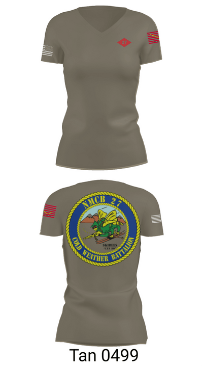 NMCB  27 Women's Short Sleeve V-neck Shirt - 65