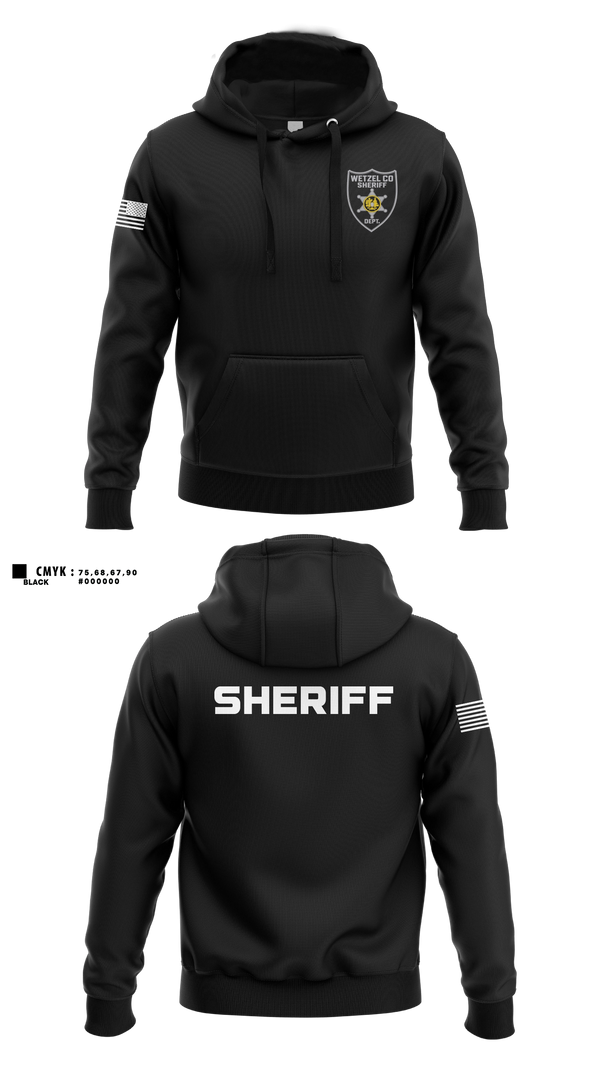 Hoodie, Wetzel County Sheriff, Police, Teamtime, Team time, sublimation, custom sports apparel, team uniforms, spirit wear, spiritwear, sports uniforms, custom shirts, team store, custom team store, fundraiser sports, apparel fundraiser