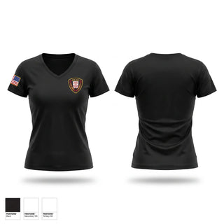 Womens Short Sleeve Vneck Shirt, Ocean Springs Police Department, Police, Teamtime, Team time, sublimation, custom sports apparel, team uniforms, spirit wear, spiritwear, sports uniforms, custom shirts, team store, custom team store, fundraiser sports, apparel fundraiser