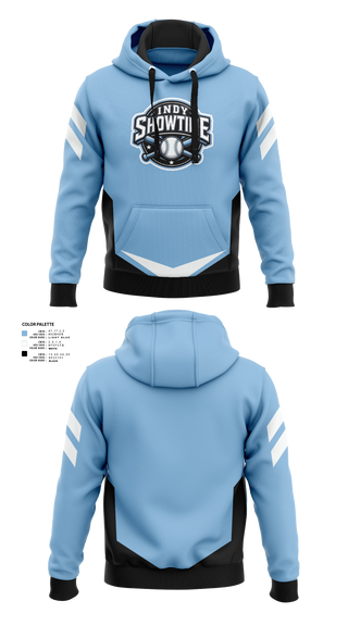 Hoodie, Indy Showtime, Baseball, Teamtime, Team time, sublimation, custom sports apparel, team uniforms, spirit wear, spiritwear, sports uniforms, custom shirts, team store, custom team store, fundraiser sports, apparel fundraiser