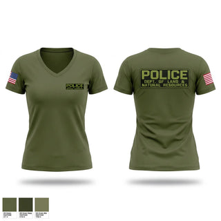 Womens Short Sleeve Vneck Shirt, MAUKA TRADING CO., Police, Teamtime, Team time, sublimation, custom sports apparel, team uniforms, spirit wear, spiritwear, sports uniforms, custom shirts, team store, custom team store, fundraiser sports, apparel fundraiser