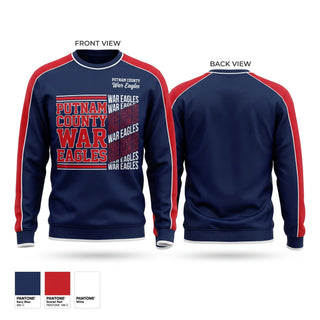 Crew Neck Sweatshirt, PUTNAM COUNTY War Eagles, Men's Basketball, Teamtime, Team time, sublimation, custom sports apparel, team uniforms, spirit wear, spiritwear, sports uniforms, custom shirts, team store, custom team store, fundraiser sports, apparel fundraiser