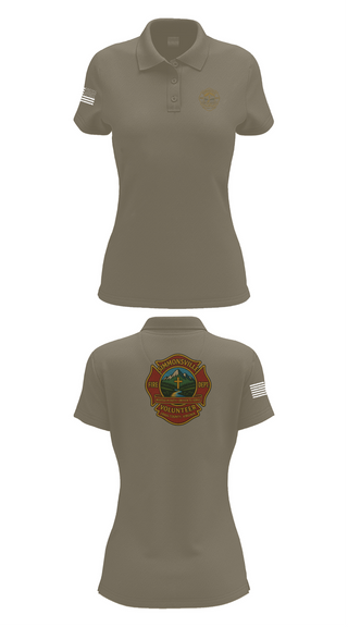 Womens Short Sleeve Performance Polo, Simmonsville VFD, , Teamtime, Team time, sublimation, custom sports apparel, team uniforms, spirit wear, spiritwear, sports uniforms, custom shirts, team store, custom team store, fundraiser sports, apparel fundraiser
