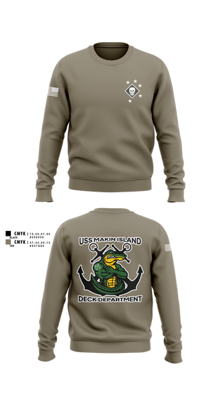 Crew Neck Sweatshirt, DECK DEPARTMENT, , Teamtime, Team time, sublimation, custom sports apparel, team uniforms, spirit wear, spiritwear, sports uniforms, custom shirts, team store, custom team store, fundraiser sports, apparel fundraiser
