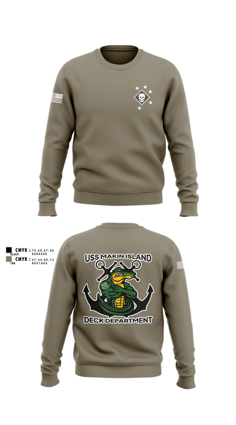 Crew Neck Sweatshirt, DECK DEPARTMENT, , Teamtime, Team time, sublimation, custom sports apparel, team uniforms, spirit wear, spiritwear, sports uniforms, custom shirts, team store, custom team store, fundraiser sports, apparel fundraiser