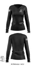 University of Tampa Army ROTC 14047463 Women's Long Sleeve V-neck Shirt - 101