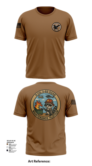 Short Sleeve Performance Shirt, D Co 3-82 GSAB Maintenance Platoon, , Teamtime, Team time, sublimation, custom sports apparel, team uniforms, spirit wear, spiritwear, sports uniforms, custom shirts, team store, custom team store, fundraiser sports, apparel fundraiser