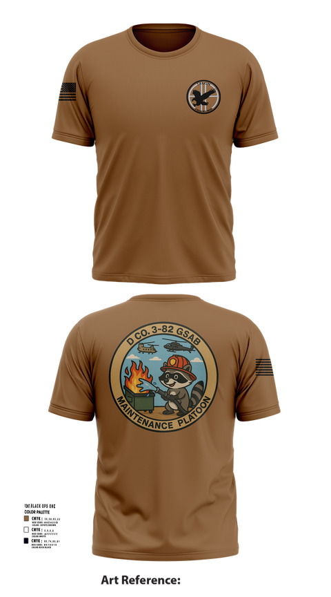 Short Sleeve Performance Shirt, D Co 3-82 GSAB Maintenance Platoon, , Teamtime, Team time, sublimation, custom sports apparel, team uniforms, spirit wear, spiritwear, sports uniforms, custom shirts, team store, custom team store, fundraiser sports, apparel fundraiser