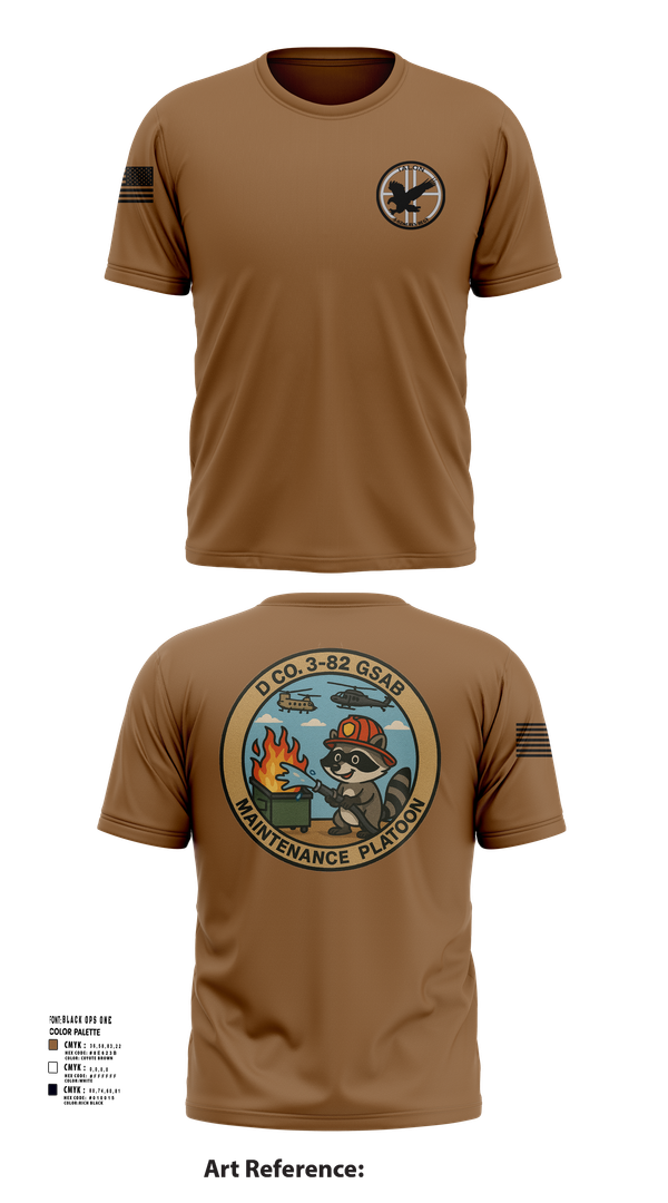 Short Sleeve Performance Shirt, D Co 3-82 GSAB Maintenance Platoon, , Teamtime, Team time, sublimation, custom sports apparel, team uniforms, spirit wear, spiritwear, sports uniforms, custom shirts, team store, custom team store, fundraiser sports, apparel fundraiser