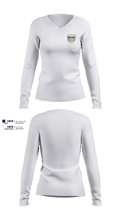 Patrol Women's Long Sleeve V-neck Shirt - 101