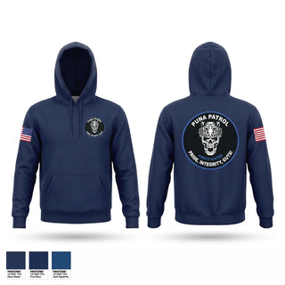 Hoodie, Puna Patrol, Police, Teamtime, Team time, sublimation, custom sports apparel, team uniforms, spirit wear, spiritwear, sports uniforms, custom shirts, team store, custom team store, fundraiser sports, apparel fundraiser